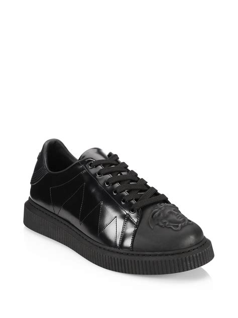 Versace Nyx Medusa Leather Sneakers 